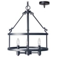 thumbnail image 2 of Woodbridge Lighting Revere 3-light Metal Pendant Chandelier in Textured Black, 2 of 2