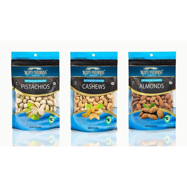 Kosher Nuts Variety Pack, Party Food, (1) Klein’s Naturals Roasted