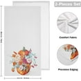 thumbnail image 2 of Dreamtimes Bouquet Flowers Pumpkin Hand Towels 2 Pack, Ultra Soft and Highly Absorbent, Watercolor Roses Autumn Decorative Fingertip Towel for Home, Bathroom, Kitchen, 2 of 5