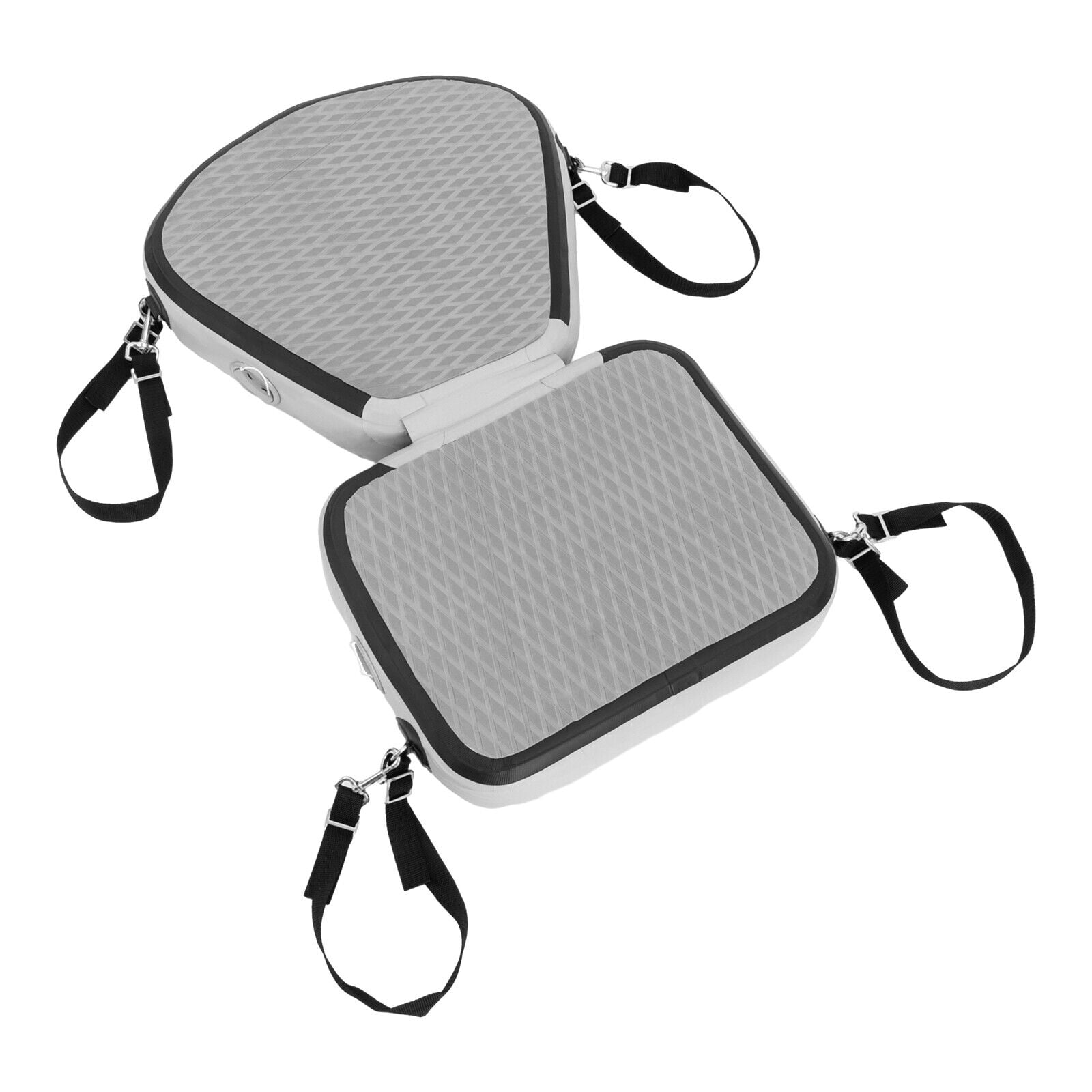 Grey Adjustable Kayak Seats, Thicken Seat Cushion for Kayak, Padded Kayak Seat With 304 Stainless Steel Hooks