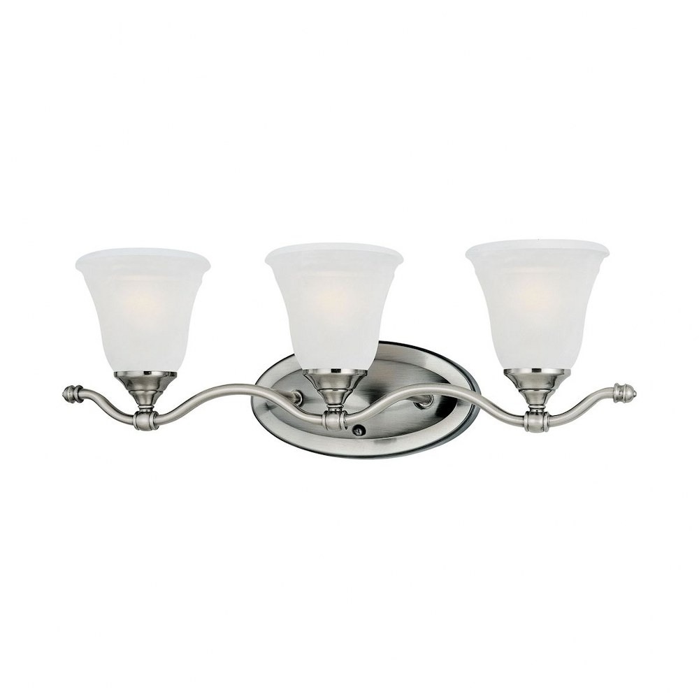 3 Up Light Vanity Light With Satin Pewter Finish Bathroom