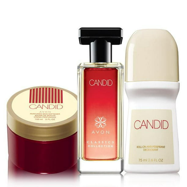 Avon Candid Trio - Cologne, Perfumed Skin Softener and Roll-On ...