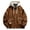 Brown, variant on Men's Casual Techwear Jacket Windbreaker Korean Streetwear Hop Outerwear Lightweight Comfortable Fashion