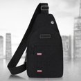 thumbnail image 3 of Deeceymbur Men Chest Bag Large Capacity Waterproof Crossbody Shoulder Messenger Sling Bag for Travel Hiking Daily Casual Use, 3 of 8