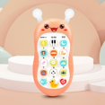 thumbnail image 5 of Baby Dinosaur Cell Phone Toy Removable Soft Teether Case, Lights, Music & Adjustable Volume Kids Play & Learn Phone Infant Toddler, Preschool Christmas Birthday Gift Girl Boy 0-6, 6-18 Months (Green), 5 of 8