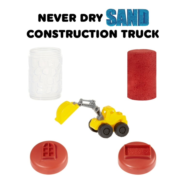 Wonder Factory Never Dry Sand Construction Trucks - Red +