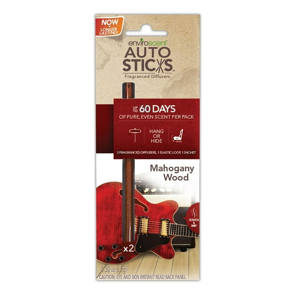Enviroscents Auto Sticks Natural Car Air Fresheners, 1Pack with 2