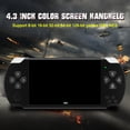 thumbnail image 3 of Consola de videojuegos portátil con pantalla de 4,3 pulgadas con función de cámara de libro electrónico, 3 of 5