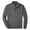 Dark Gray #048, variant on Mens Knit Henley Sweater Suede Elbow Patches Stand Collar Button‑Up Casual Fall Winter Pullover Shirt, 3XL