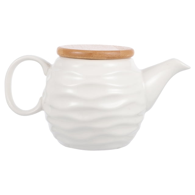 AURARMLET 1Set Ceramic Gravy Boat White Storage Container with Lid for Household Users