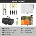 thumbnail image 5 of Portable Beach Tent Sun Shelter With Ground Pegs Water And Wind Resistant Sun Shade Canopy Angle Adjustable Standing on The Orange Florals, 5 of 7