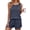 Navy, variant on MOSHU Two Piece Lounge Sets for Women Solid Tank Tops and Knot Front Shorts Pajama Sets Drawstring Loungewear