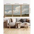 thumbnail image 3 of Drsoum Large 24x36in3pcs Natural Framed Vintage Grassland Wilderness Desert Wall Prints Classic Retro Farmhouse Landscape Wall Art Rustic Decorations for Living room Bedroom, 3 of 6