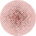 thumbnail image 1 of Ahgly Company Machine Washable Indoor Round Transitional Pink Bubble Gum Pink Area Rugs, 5' Round, 1 of 7