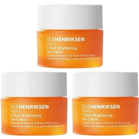 Ole Henriksen 3X C-Rush Brightening Gel Creme Facial Moisturizer 15ml 0.5oz Travel Size UNBOXED