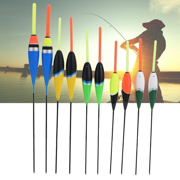 Fishing Tackle Float,10Pcs Colorful Fishing Carp Fishing Float Fishing  Float Bobbers Next-Gen Design 