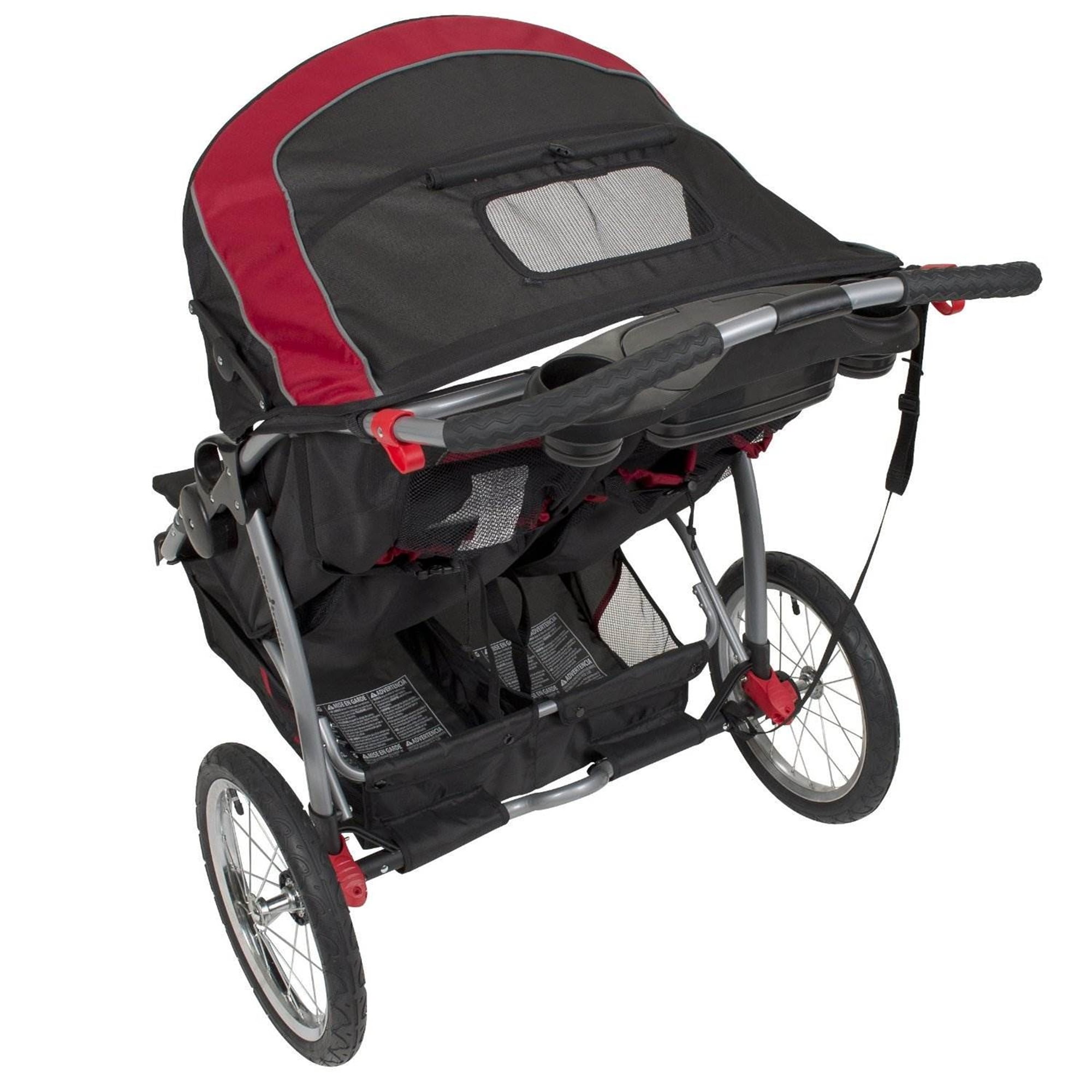 Baby Trend Expedition Double Jogging Stroller with Canopy Carbon Walmart