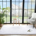 thumbnail image 4 of Softlife Stylish Soft Shaggy Velvet Carpet for Living Room Bedroom, Fluffy Area Rugs,3'x5',White, 4 of 6
