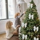 thumbnail image 1 of Guirnalda de Lazos Navideños, Lazo Pequeño para Árbol de Navidad, Pajarita de Lentejuelas, Decoración Navideña para El Hogar y Fiestas de Navidad., 1 of 6