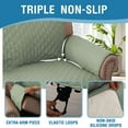 thumbnail image 7 of H.VERSAILTEX 100% Waterproof Sofa Cover Non-Slip Machine Washable with Elastic Straps Slipcovers Pet-friendly Furniture Protector(Oversized Sofa, Sage), 7 of 7