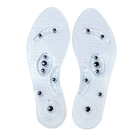 Insoles Shoes 1 Pair Acupressure Magnetic Massage Foot Therapy Reflexology Shoe Insoles, Breathable Deodorant Anti-Sweat Comfort Foot Therapy Reflexology Pain Relief ()