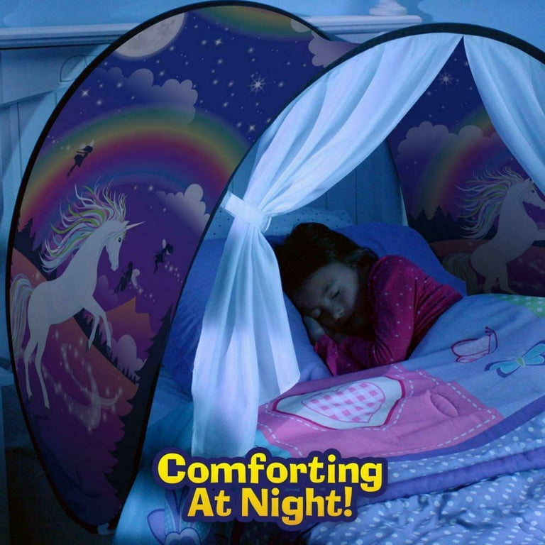 Dream Tents Unicorn Fantasy Twin Size Kids Pop Up Play Tent As Seen on TV