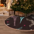 thumbnail image 5 of Rateoe Eiffel Tower Pattern Christmas Tree Skirt with Ties , Christmas Tree Decorations, Farmhouse Christmas Decor Xmas Holiday Decorations-30", 5 of 6