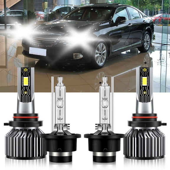 VEHIFOMO Compatible for Lexus ES300 2000-2003 LED HID Headlight Bulb High Low Beam Kit 9005 D2S