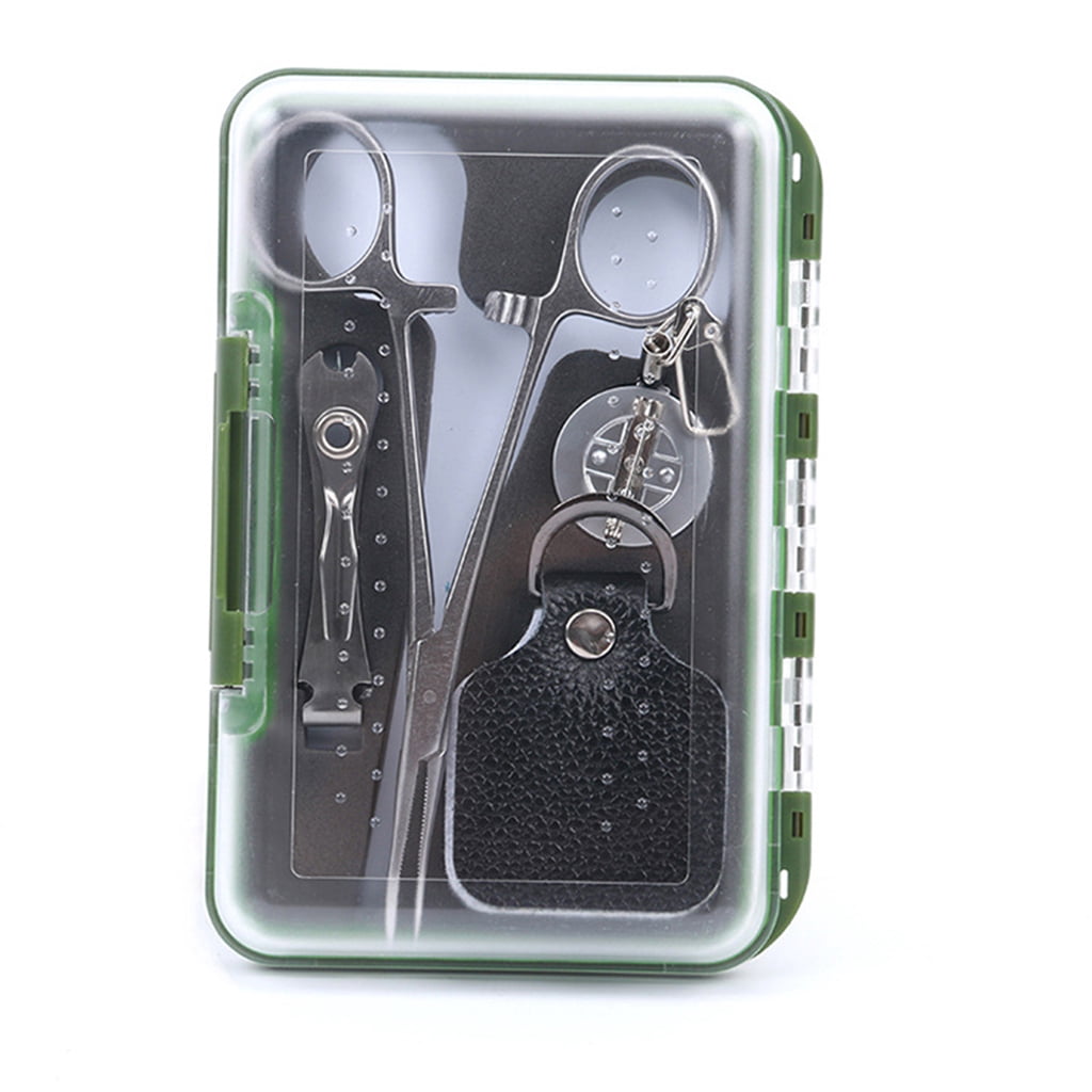 Carp Fishing Tackle Tools in Box, Fishing Accessories Kit Including Forceps & Retractor & Nipper & Fly Fishing Box