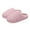 Pink, variant on Xfvqtps Men and Women Fluffy Slippers Solid Color Versatile Indoor Home Funny Winter Non-Slip Thick Sole Plush Slippers Black