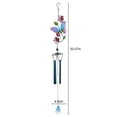 thumbnail image 3 of Small Metal Wind Chimes,Wind Chimes for Outside Unique,Wind Chimes for Outside Deep Tone,Wind Chimes Outdoor Clearances,Butterflies Aluminum Tube Windchime with S Hook,Garden Decor, Housewarming Gift, 3 of 6