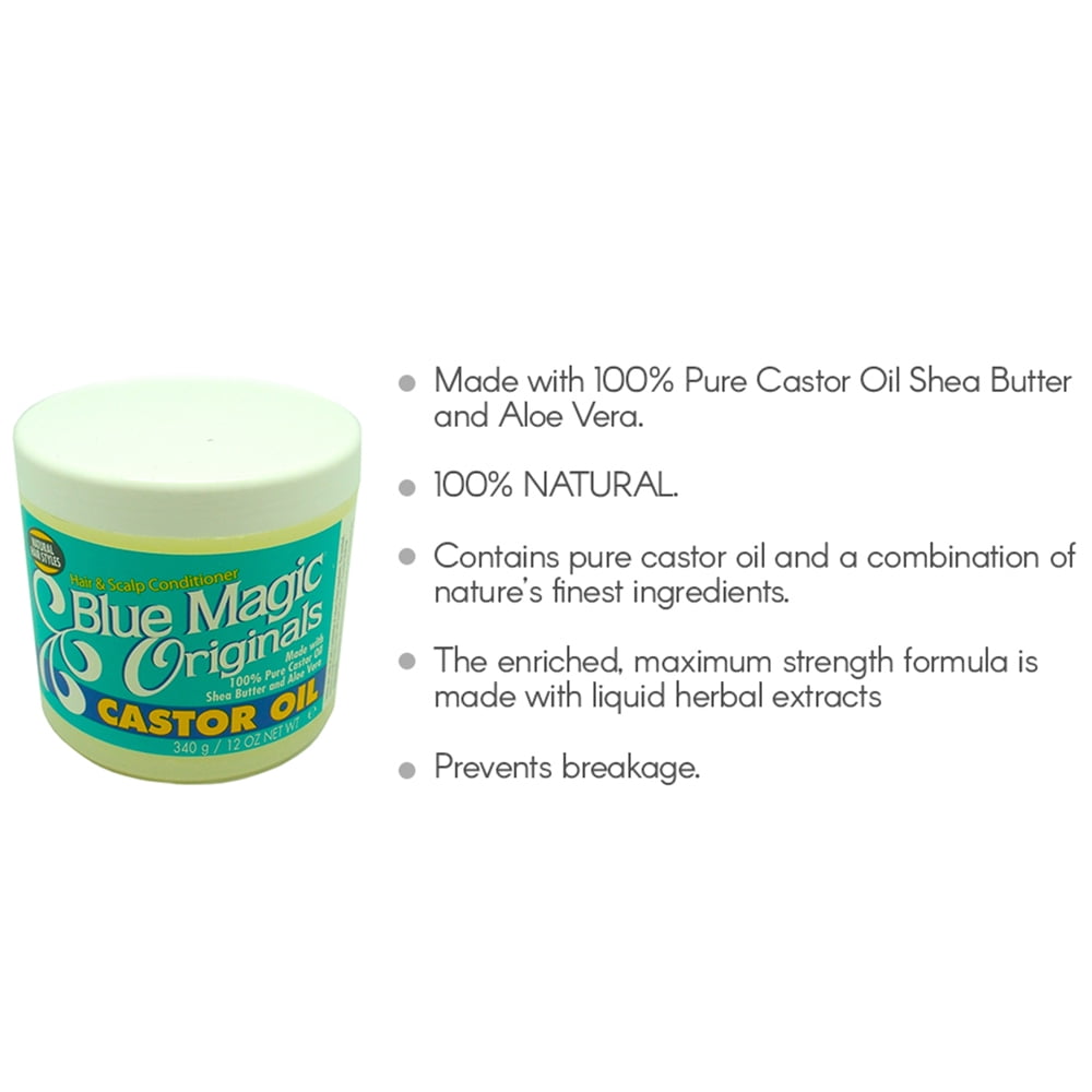 Blue Magic Organics Castor Oil 12 Oz Walmart Com