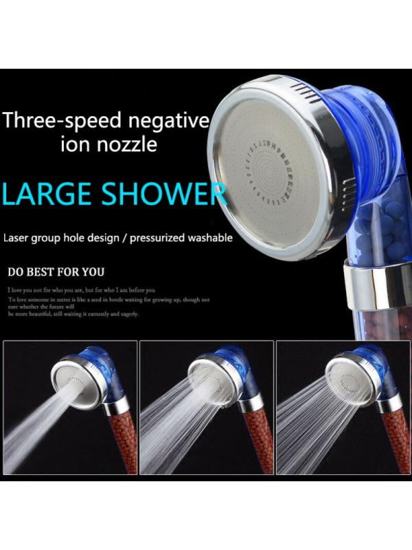 Filters High Pressure ON/OFF Switch Shower Heads Water Modes 3 Saving Adjus Q9G8