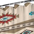 thumbnail image 3 of Brown Triangular Geometric Pattern Shower Curtain 36"x72" ,Bathroom Decorative Shower Curtains Set with 12 Hooks,Modern Waterproof Washable Shower Curtain, 3 of 6