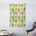 thumbnail image 1 of Rowan Tapestry, Green Leaves Wild Mountain Fruits Raceme Continuous Seasonal Pattern, Wall Hanging for Bedroom Living Room Dorm Decor, 40W X 60L Inches, Red Apple Green Fern Green, by Ambesonne, 1 of 2