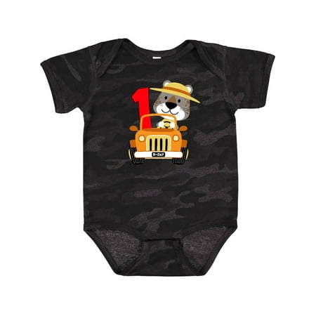 

Inktastic Safari 1st Birthday Gift Baby Boy or Baby Girl Bodysuit