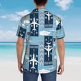 thumbnail image 6 of Bixox Men's Hawaiian Shirts Men's Airplanes and Aviation Signs Print Short-Sleeve Shirt-Medium, 6 of 8