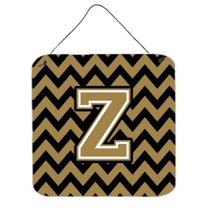 Carolines Treasures CJ1050-DS-Parent Letter Chevron Black and Gold  Wall or Door Hanging Prints CJ1050  multicolor
