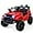 Red, variant on OLAKIDS Kids Ride On Truck, 12V Electric Vehicle Jeep Car with Remote Control, Toddlers Battery Powered Toy with 2 Speeds, Spring Suspension, Double Open Doors, LED Lights, Music, USB, Mp3 (Pink)
