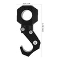 thumbnail image 2 of BESTYASH Gancho Para Equipaje De Motocicleta De Aluminio Negro Resistente Y Plegable Para Uso En Manillar, 2 of 8