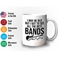 thumbnail image 3 of Music Lover Mug White 11oz - May Be Old But - Music Lovers Drummer Drum Player Musician Band Lover Music Piano Keys Piano Keyboard, 3 of 7