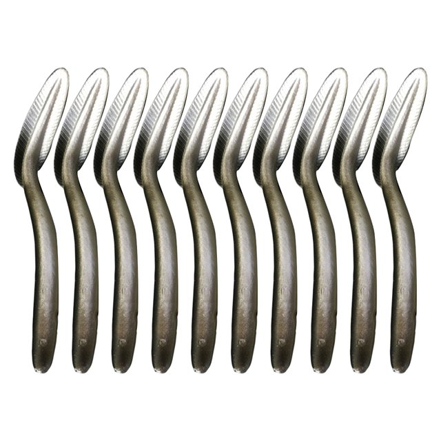 Cebos blandos artificiales de PVC Advancent 10 Uds. Señuelo de anguila Flexible Plata