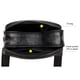 thumbnail image 2 of Bolso Bandolera Bolsa Bolsos cruzados de cuero genuino Bolsos de hombro de mujer de doble capa de celosía (negro) Tmvgtek Para Estrenar, 2 of 9