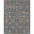 thumbnail image 3 of Well Woven Asha Liana Vintage Oriental Teal 7'7" x 9'10" Machine Washable Area Rug, 3 of 6