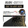 thumbnail image 7 of Jhdzdhy 54" X 100ft Plastic Table Cover Roll Disposable Tablecloth with Slide Cutter for Parties,Black & Gold Dot, 7 of 7