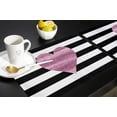 thumbnail image 4 of Valentine''s Day Placemats Set of 4, Heart Design Pattern Placemat for Dining Table Decorations, Cotton Linen Black Stripes Place Mats, Valentines Table Mats for Kitchen Dinner Holiday Party Decor, 4 of 5