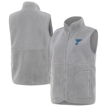 Women s Antigua Gray St. Louis Blues Nostalgic Full-Zip Vest