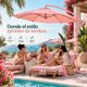 thumbnail image 2 of Sombrilla 3M Grande 8 Varillas  Playa Jardín Exterior Terraza Jardimex Inclinación Manivela, 2 of 8