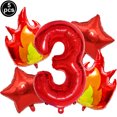 thumbnail image 1 of Volcano Party Decoration Disposable Tableware Paper Plate Cup plastic Tablecloth Volcano Theme Party Supplies 5th Birthday Decor, 1 of 5