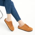 thumbnail image 3 of Ablanczoom Suede Clogs for Women Mules: No-Slip Arch Support Sandals Women Cork Footbed Slippers Shoes, 3 of 7